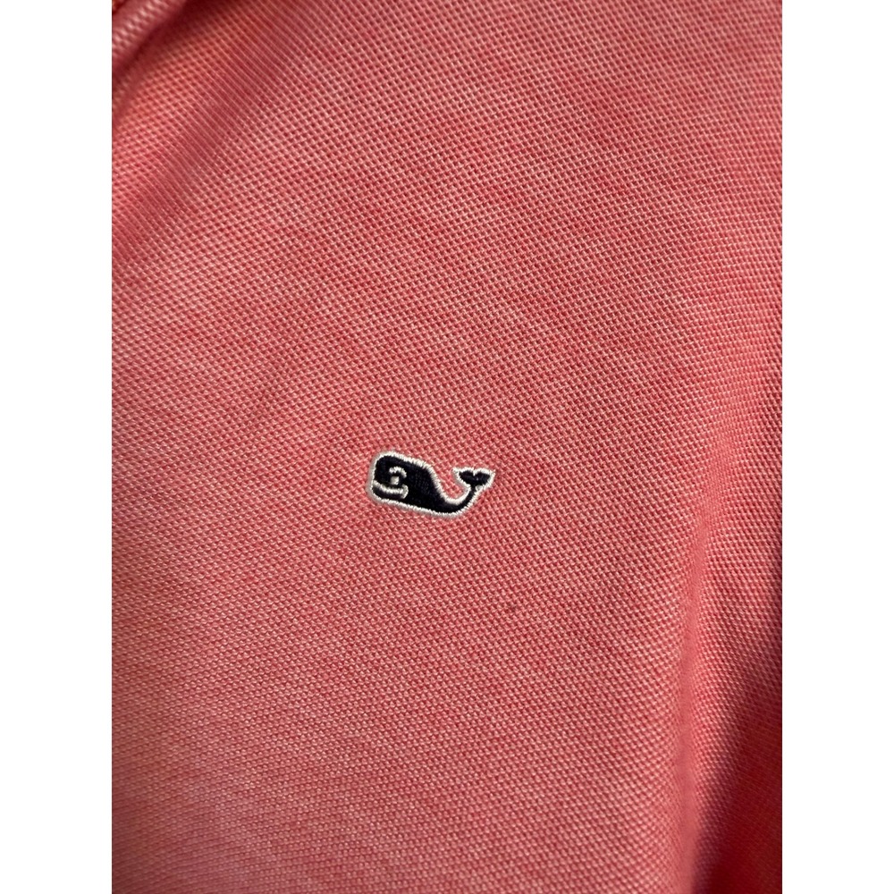 Vineyard Vines 1/4 Zip Pullover Small Pink Pima Cotton Long Sleeve Preppy - Picture 2 of 9